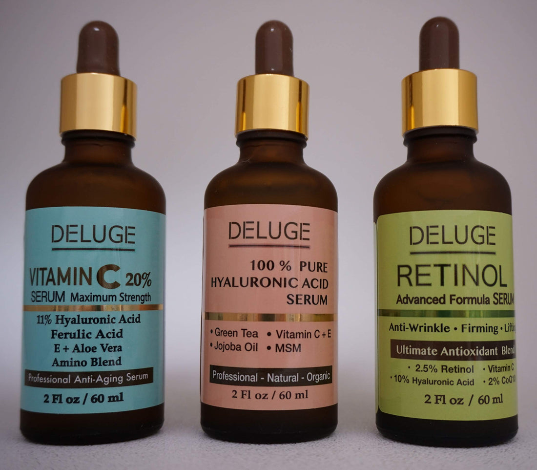 DELUGE - 100% PURE HYALURONIC ACID SERUM with Vitamin.