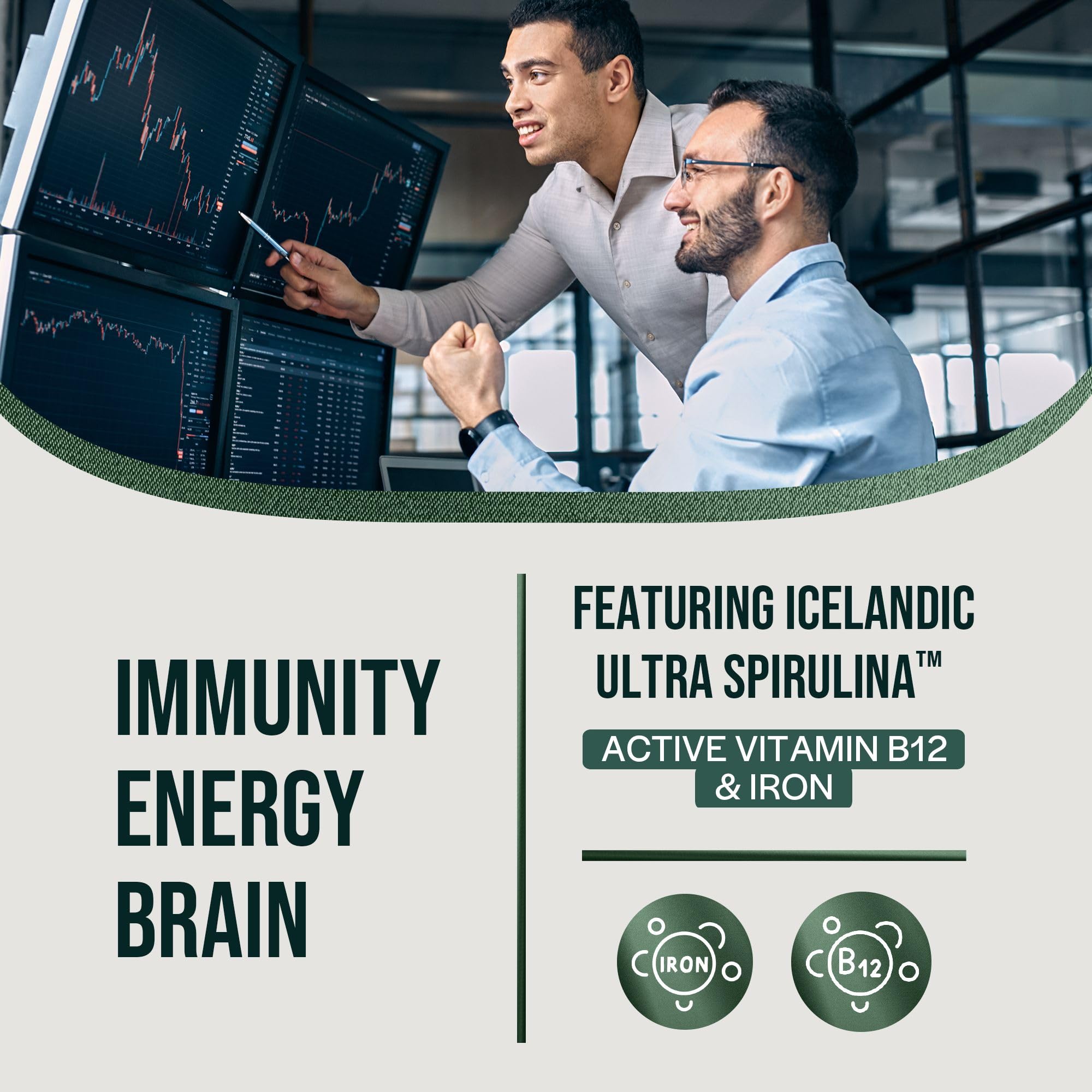Orlo Immunity Boost Multivitamin Supplement for Adults Spray - Spirulina, Bioactive Vitamin B Complex, B12 Methylcobalamin, Vitamin D3 - Energy, Brain & Immune Health (Up to 60 Servings)