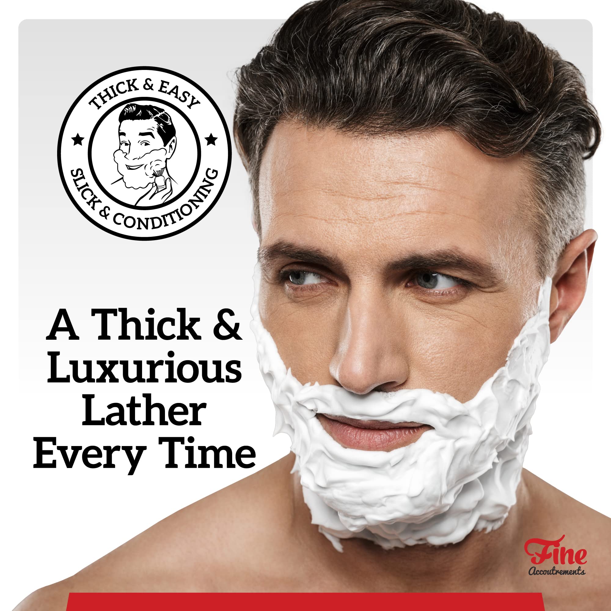 Fine Stout Shaving Brush (Black)