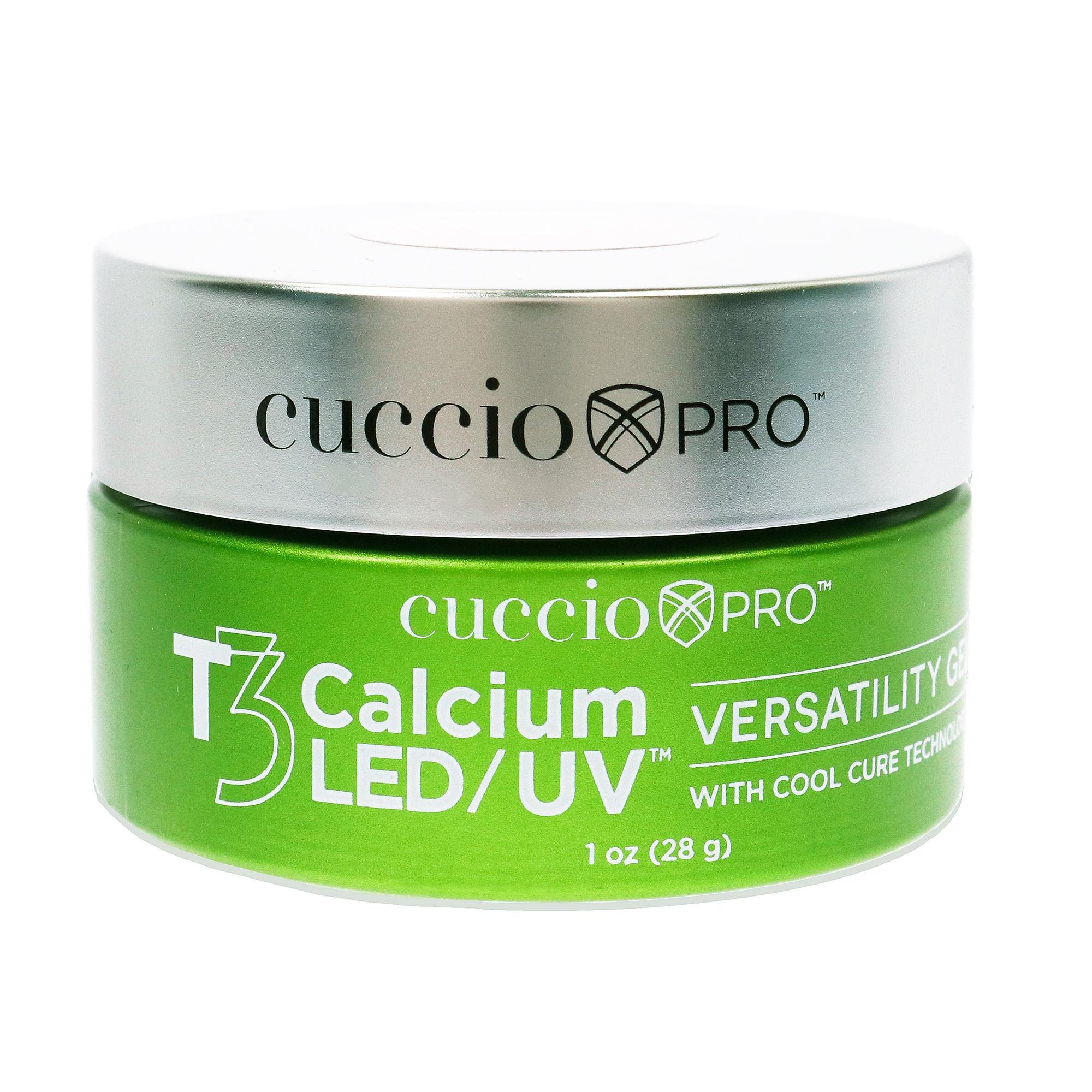 Cuccio Pro - T3 Calcium Versatility Gel - Self Leveling Pink - for Women - Nail Gel - 1 oz