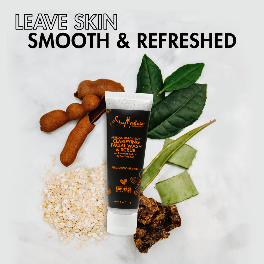 SheaMoisture African Black Soap Problem Facial Wash & Scrub - 4 oz