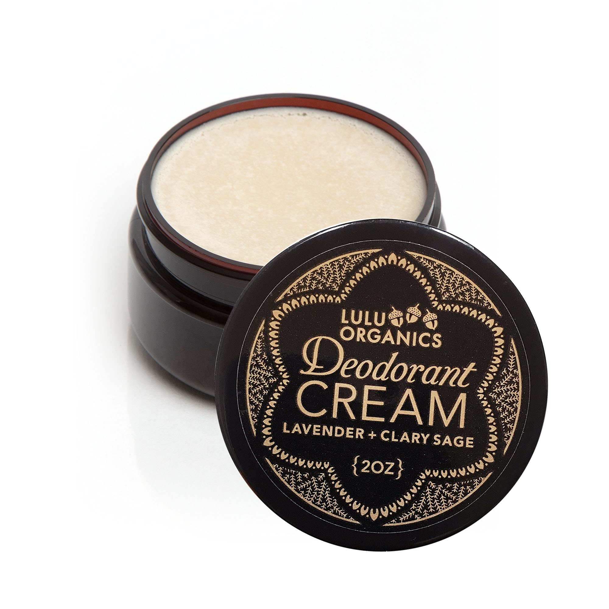 Deodorant Cream Lavender & Clary Sage 2 oz by Lulu Organics