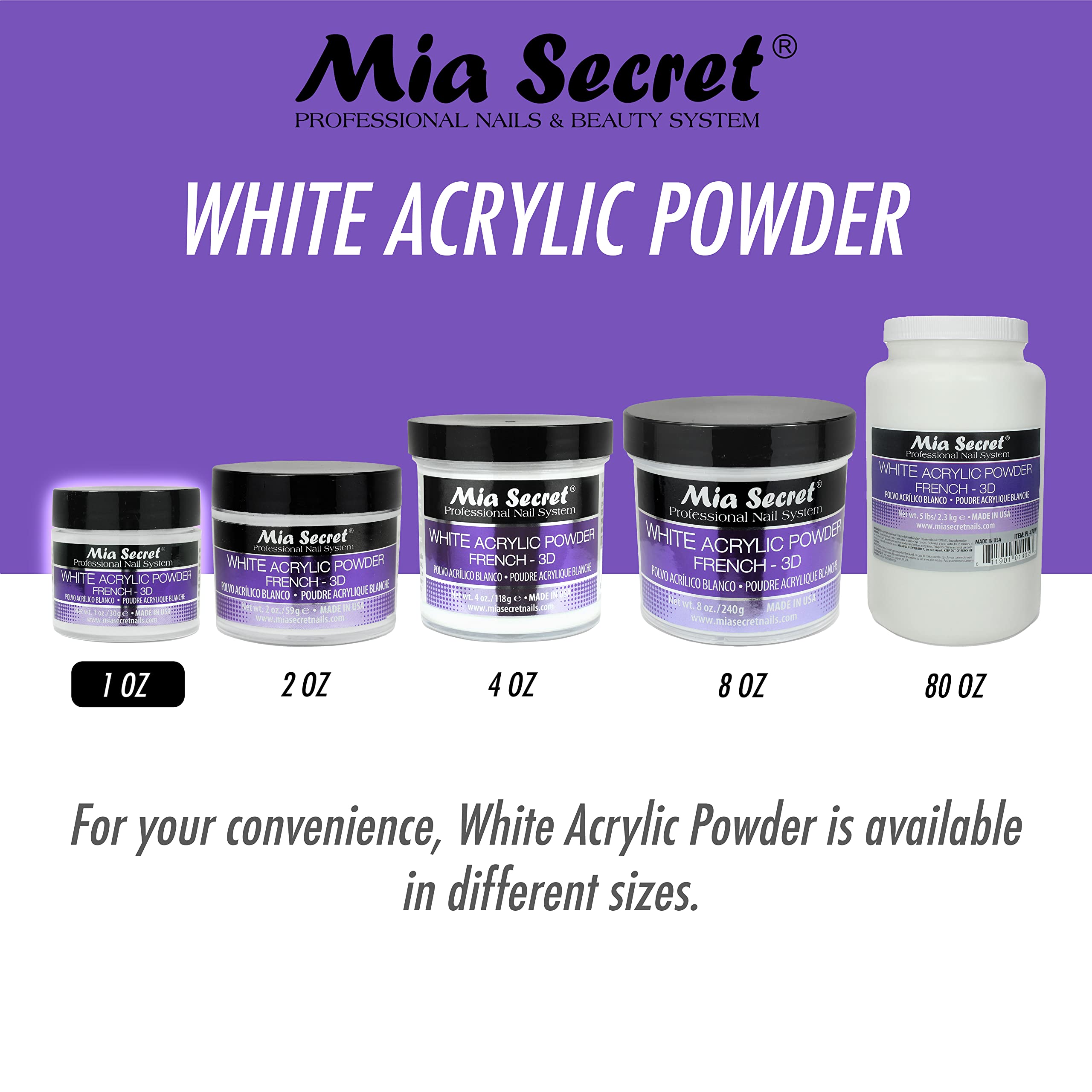 WHITE ACRYLIC POWDER