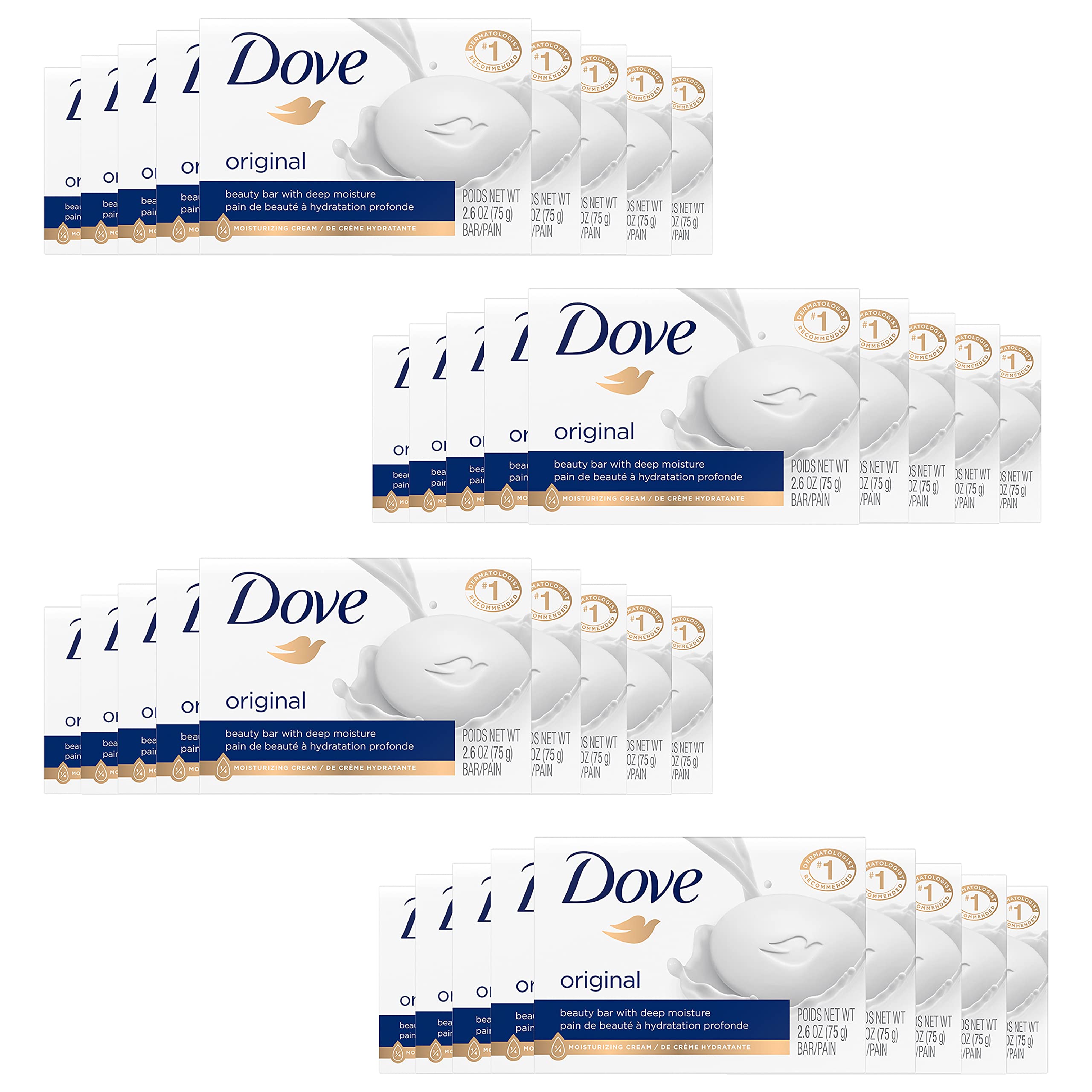 Dove Beauty Bar, White 2.6 oz, 36 Bar