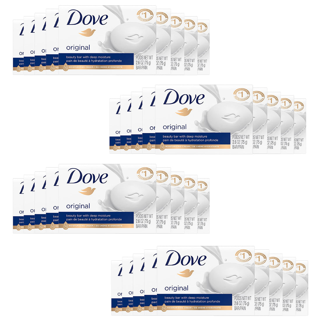 Dove Beauty Bar, White 2.6 oz, 36 Bar