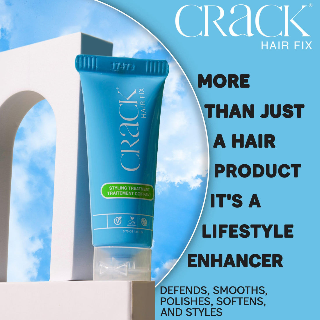 Crack Styling Leave-In Treatment with UV and Thermal Protection 2.5 Fluid Ounce Body Care / Beauty Care / Bodycare...