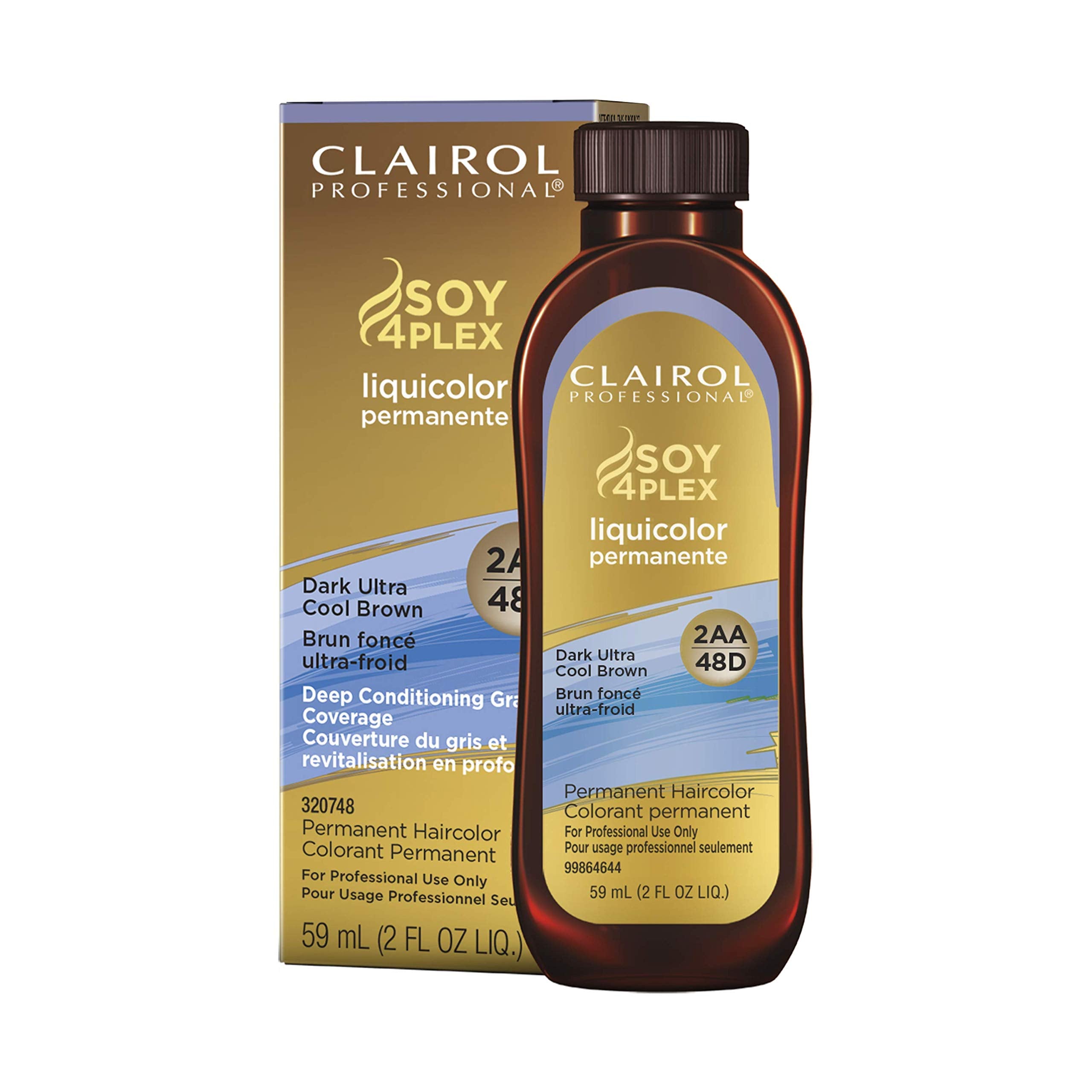 Clairol Professional Permanent Liquicolor for Hair, 2aa Dark Ultra Cool Brown, 2 Fl Oz