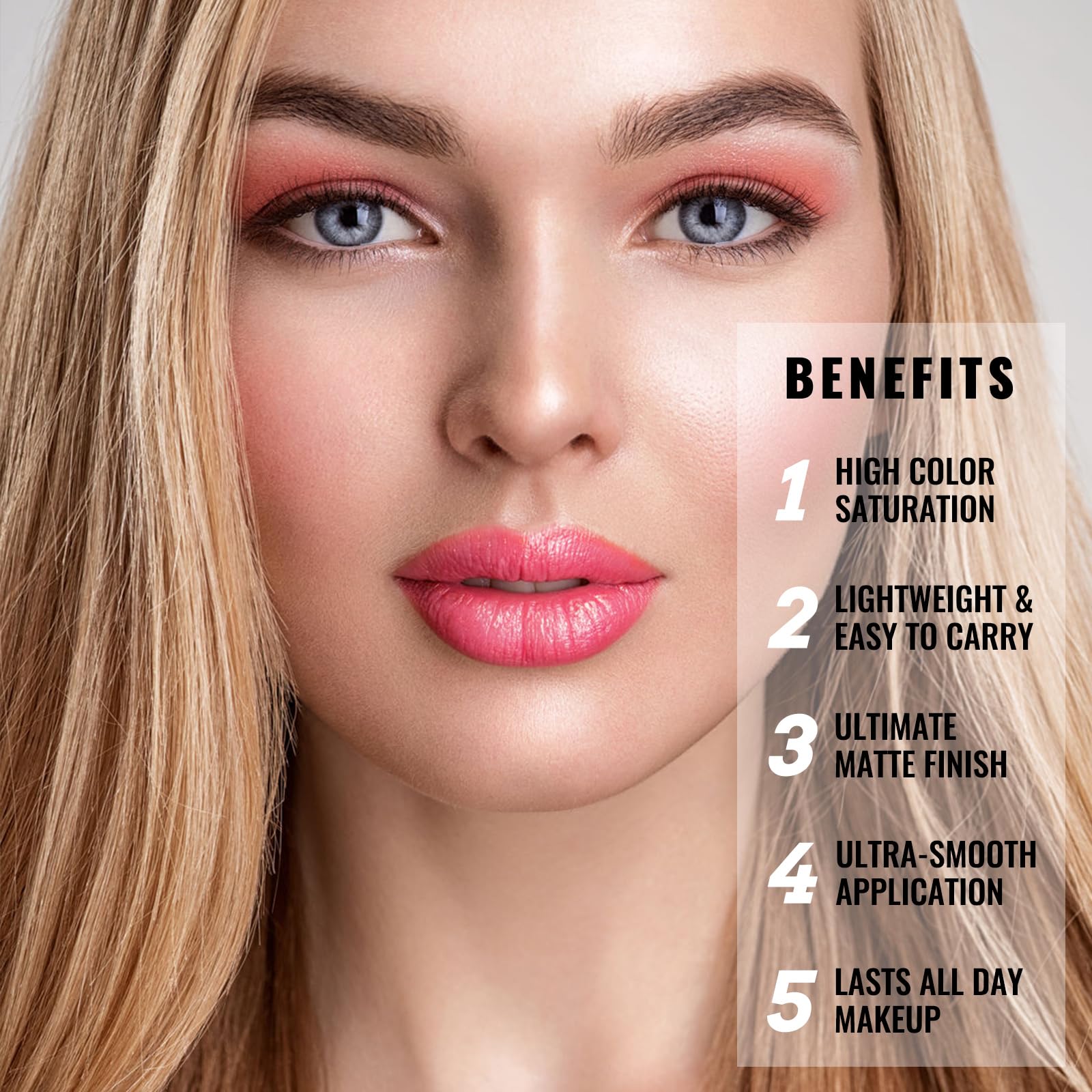 UCANBE 2pcs Matte Lip Tint Stain Set, 1 Lip Stain & 1 Lip Liner Pencil, Long Lasting Waterproof Lightweight Non-sticky Liquid Lipstick for Women & Girl (01 NUDE PINK)