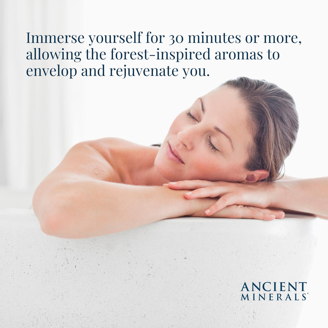 Ancient Minerals Magnesium Bath Flakes Forest Calm - Resealable Magnesium Bag of Zechstein Chloride Alternative to Epsom Bath Salt (1.65 lb)