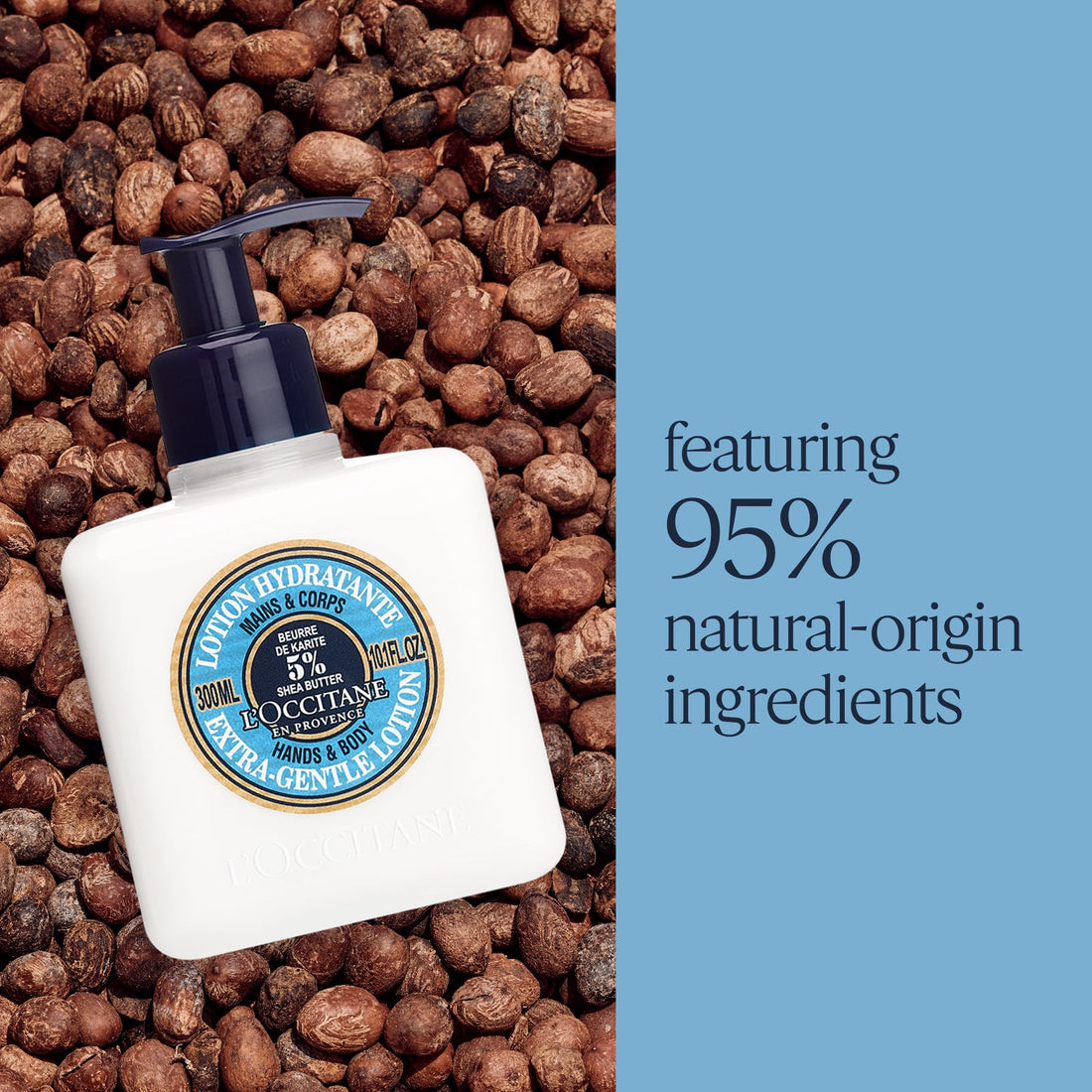 L'Occitane Extra-Gentle Lotion: Moisturizing | Comfort Skin | Fast-Absorbing Lotion | With 5% Organic Shea Butter | Fresh Scent | Vegan