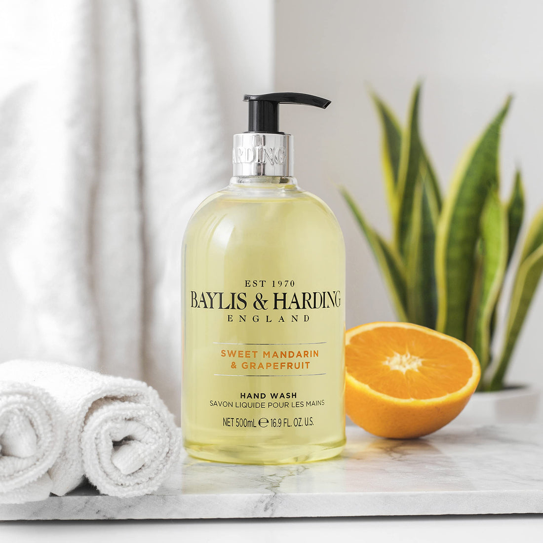 Pack of 3 , Sweet Mandarin and Grapefruit : Baylis & Harding Sweet Mandarin and Grapefruit Hand Wash, 500 ml, Pack of 3