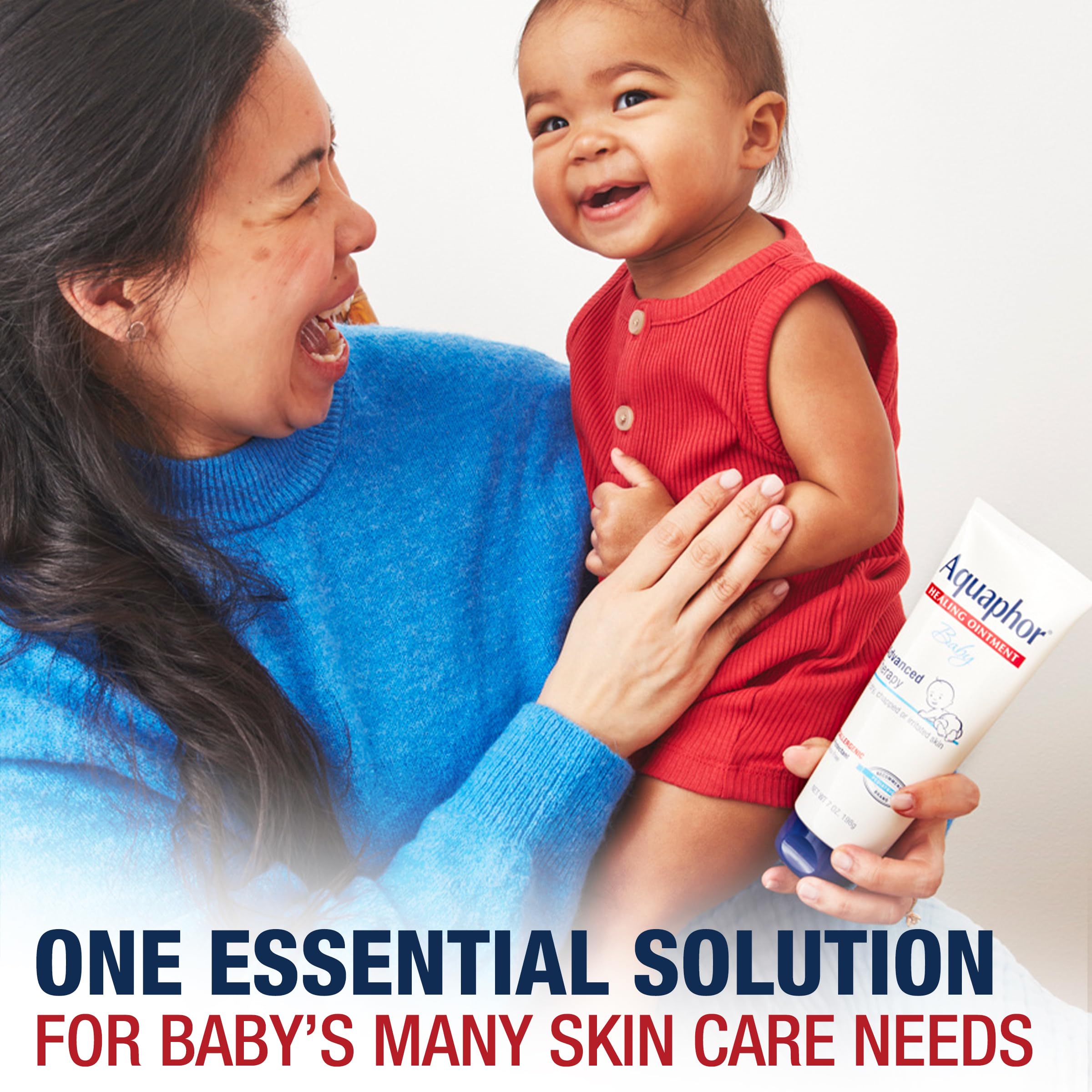 Aquaphor Baby Skincare Essentials Gift Set with Baby Wash and Shampoo, Healing Ointment, and Diaper Rash Cream, 3 Pieces