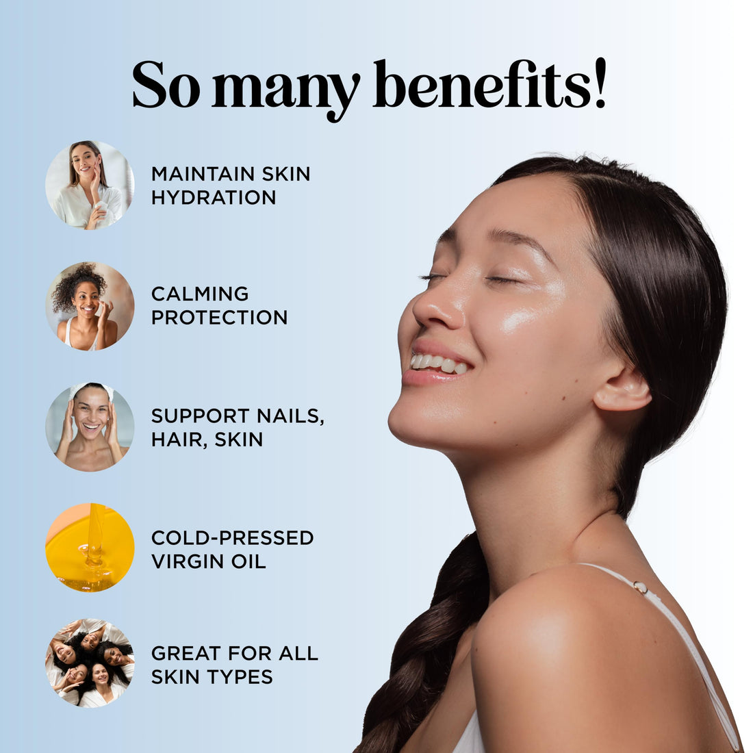 Organic Moringa Oil for Hair and Skin - Cold Pressed Virgin Unrefined Natural Pure USDA Organic Hair Oil for Dry Damaged Hair and Ultra Hydrating Face Oil - Carrier Oil for Essential Oils (2 Pack)
