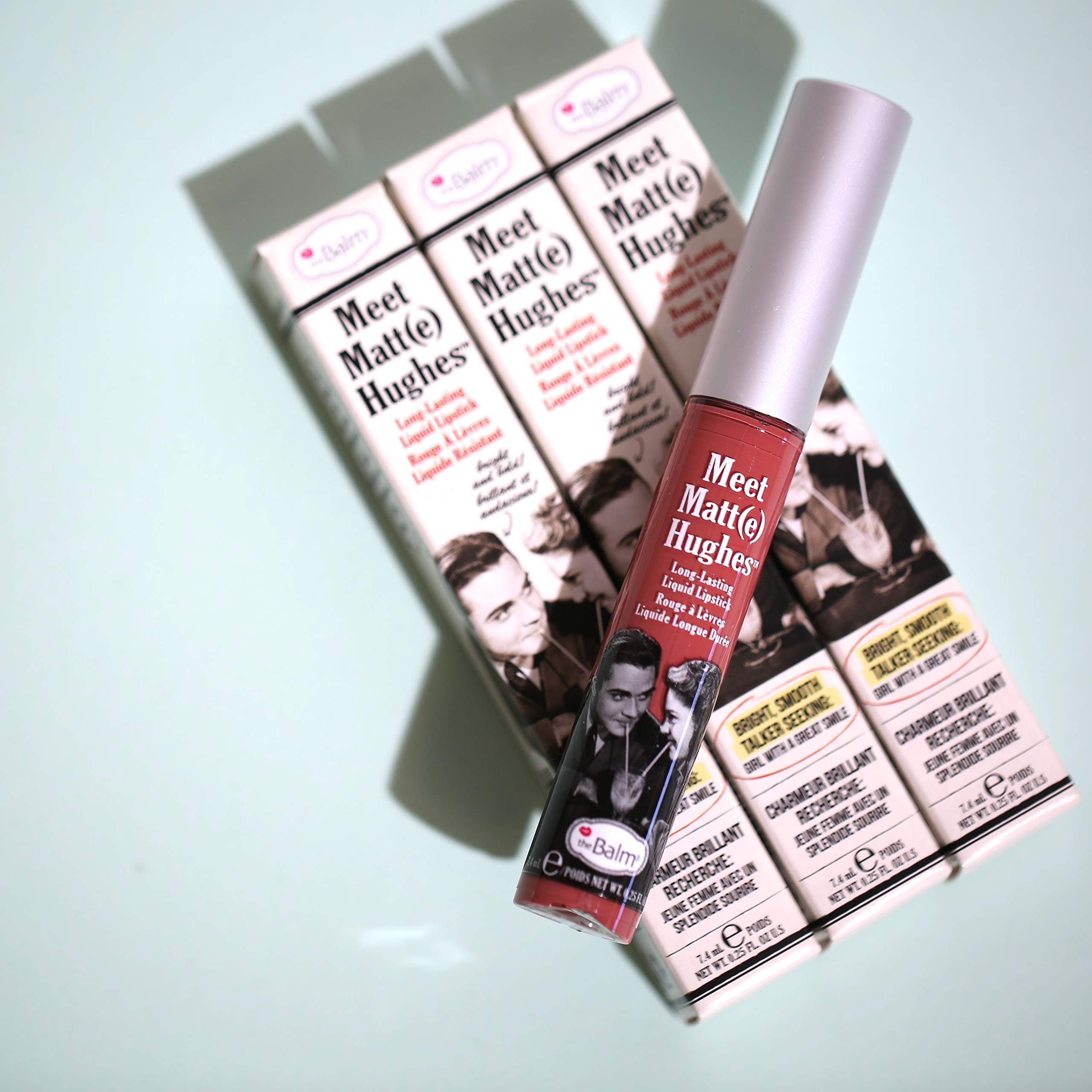 theBalm Meet Matte Hughes Long Lasting Liquid Lipstick, Charming, 7.4ml