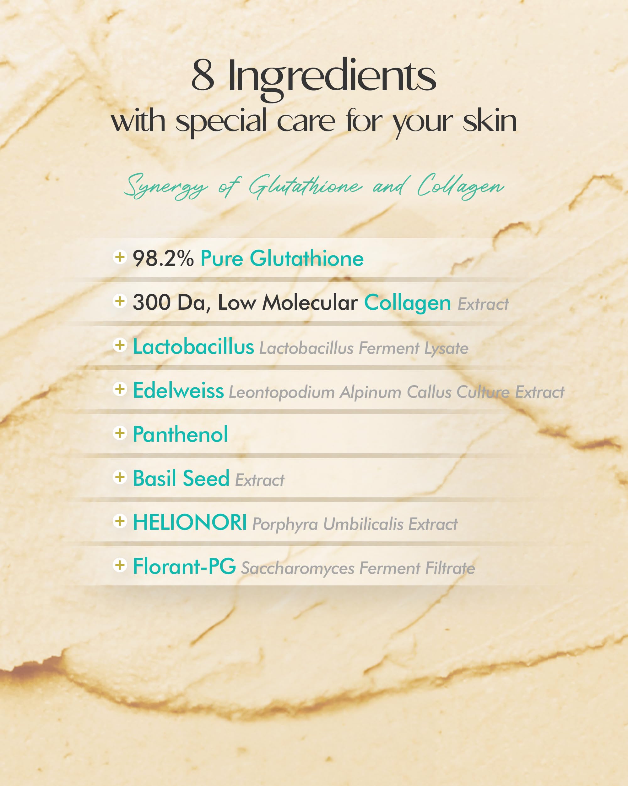 FROM THE SKIN Glutathione Collagen Miracle Balm – SPF 50+ Anti-Wrinkle Sunscreen Stick for Radiant and Youthful Skin - Pore Covering Silky Finish Sunblock Stick, 0.59oz.