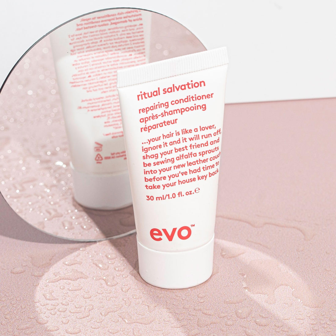EVO Ritual Salvation Repairing Hair Conditioner - Protein Treatment for Damaged & Brittle Hair, Helps Reduce Breakage & Protects Color - Travel Size, 30ml / 1.01fl.oz