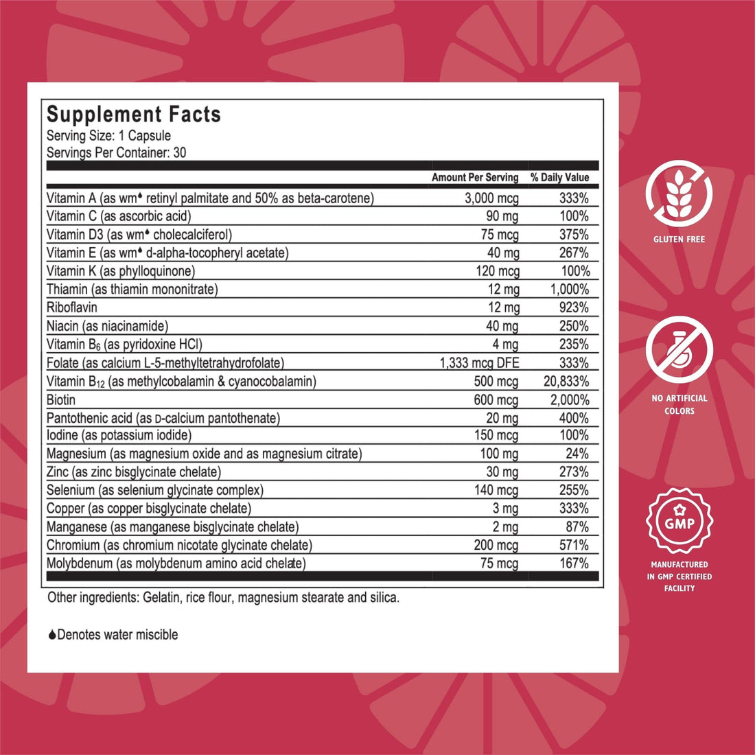 Celebrate Vitamins CelebrateONE, Iron Free - One A Day Bariatric Multivitamin, Essential Vitamins & Minerals - Gastric Bypass & Sleeve Gastrectomy Supplement (30 Capsules)