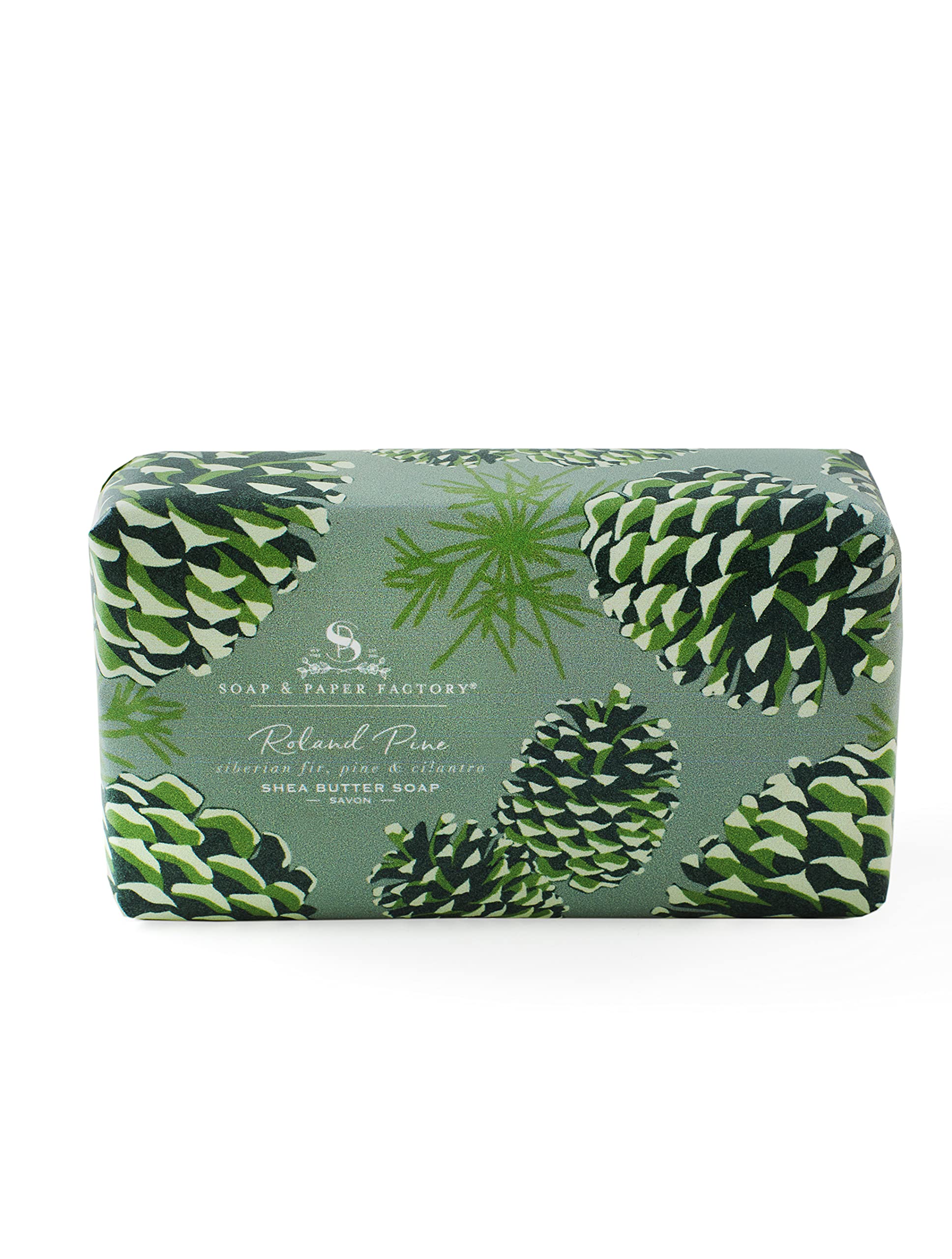 Soap & Paper Factory Roland Pine Shea Butter Soap, 5 oz.