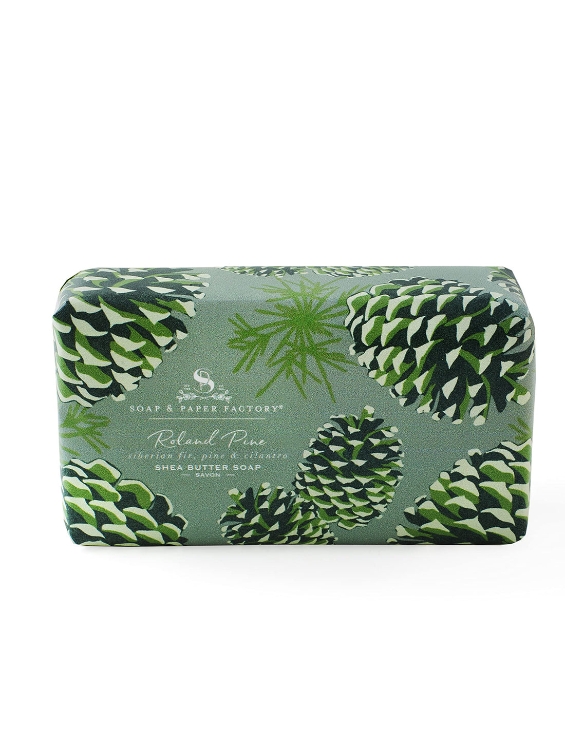 Soap & Paper Factory Roland Pine Shea Butter Soap, 5 oz.