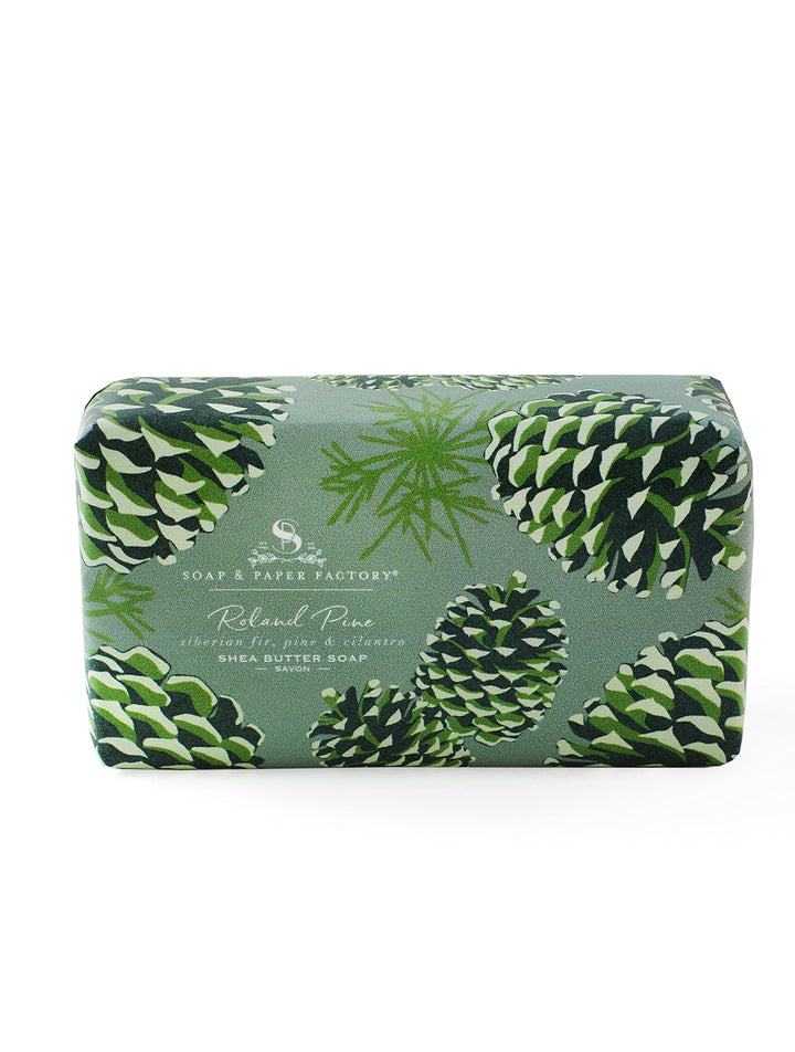Soap & Paper Factory Roland Pine Shea Butter Soap, 5 oz.