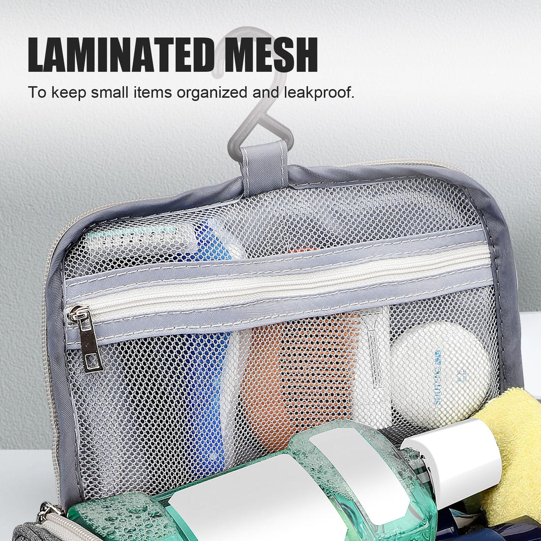 Pantheon Toiletry Organizer Wash Bag Hanging Dopp Kit Travel for Bathroom Shower