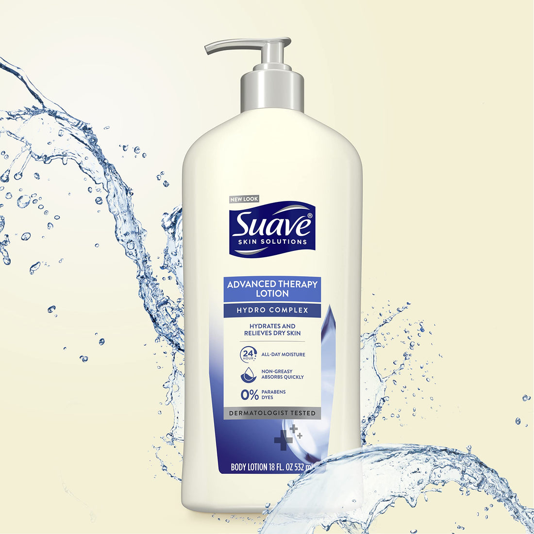 Suave Skin Solutions Body Lotion, Advanced Therapy 18 oz (Pack of 6)