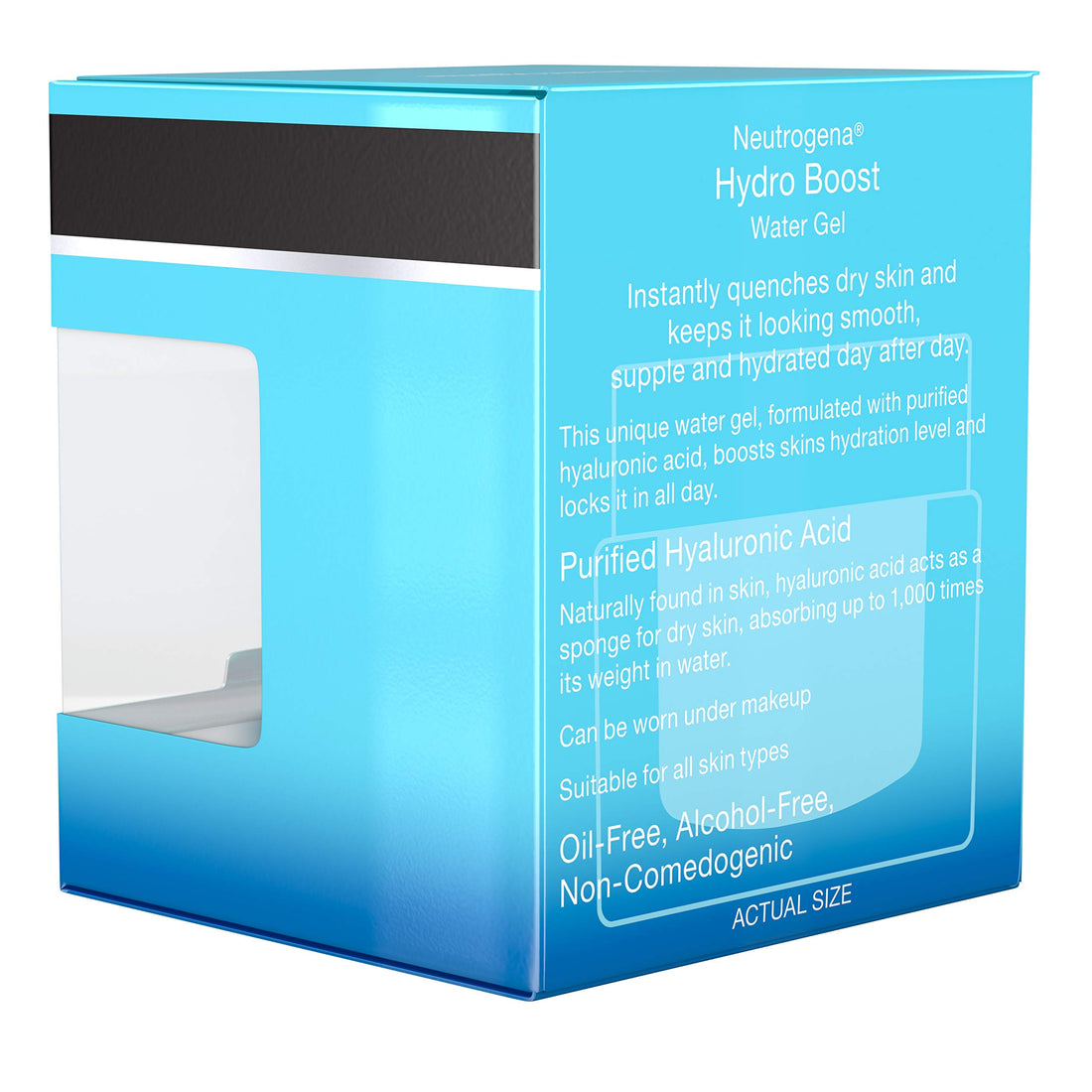 Neutrogena Hydro Boost Hyaluronic Acid Hydrating Water Face Gel Moisturizer for Dry Skin, Oil-Free, Non Comedogenic, Travel Size .5 oz