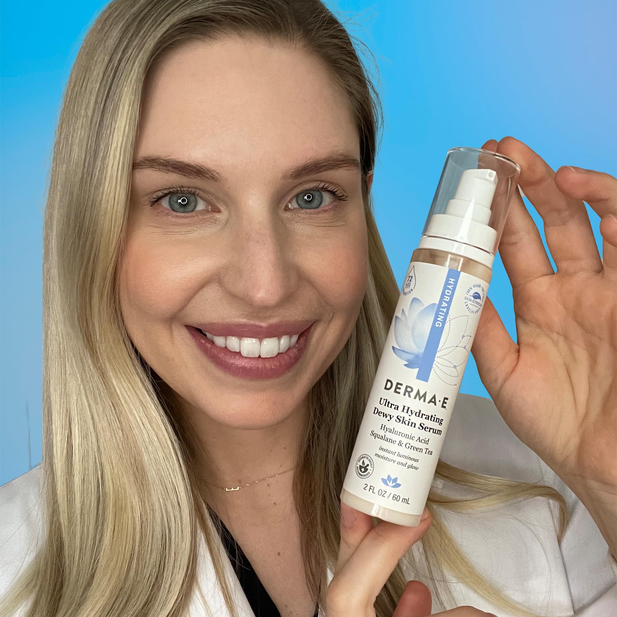 DERMA E Hydrating Serum with Hyaluronic Acid 2 oz