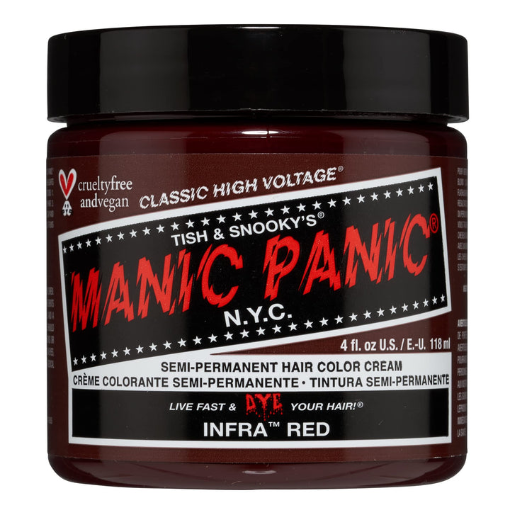 Manic Panic High Voltage Semi Permanent Hair Colour - INFRA RED, 118 ml