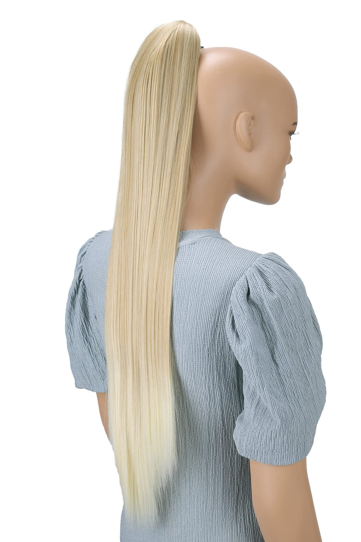 PRETTYSHOP Ponytail 20 OR 27 Hair Piece Extension SEXY Straight Heat-Resisting Different Colours (27 (70cm), blonde mix #27T613)