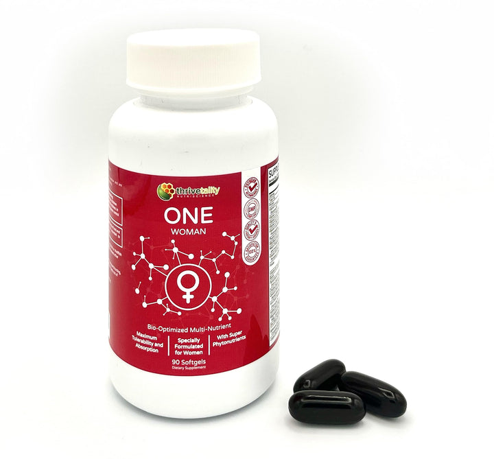 ONE Woman Bio-Optimized Multi-Nutrient by Thrivetality | Women's Multivitamin | #1 Physician Formulated | Science Based | Clinically Proven | Max Tolerability & Absorption | Super Antioxidants