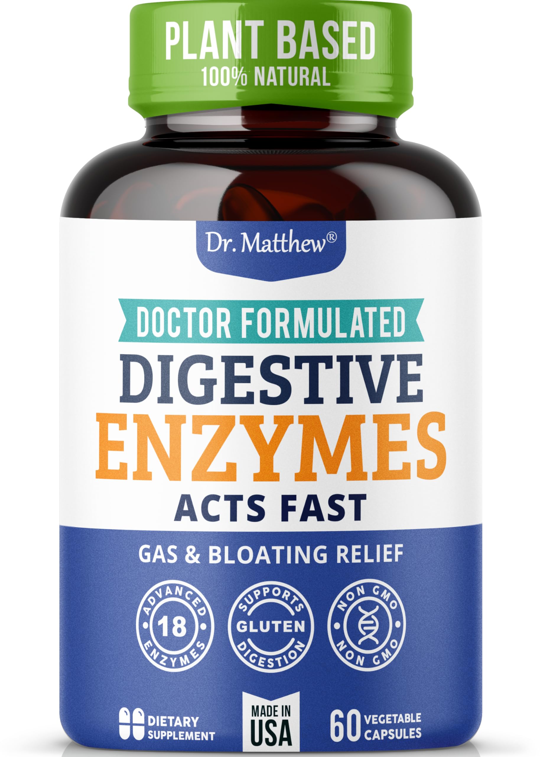 Best Digestive Enzymes for Women & Men with Lactase Lipase Amylase Bromelain. Enzymes for Digestion & Digestive Health. Gas and Bloating Relief for Women and Men. Gallbladder Enzymes & Supplements.