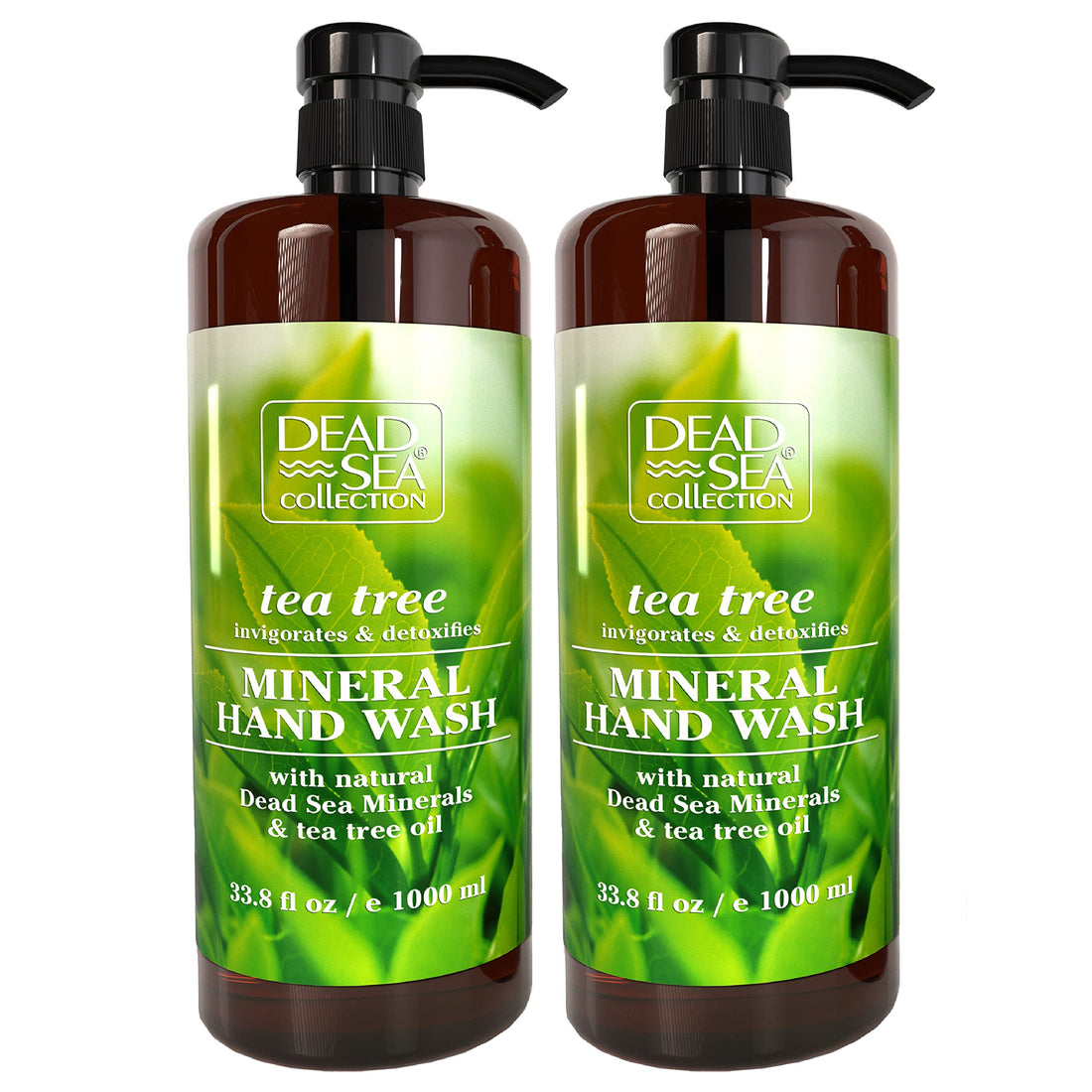 Dead Sea Collection Tea Tree Hand Soap - Pack Of 2 (33.8 Fl. Oz Each)