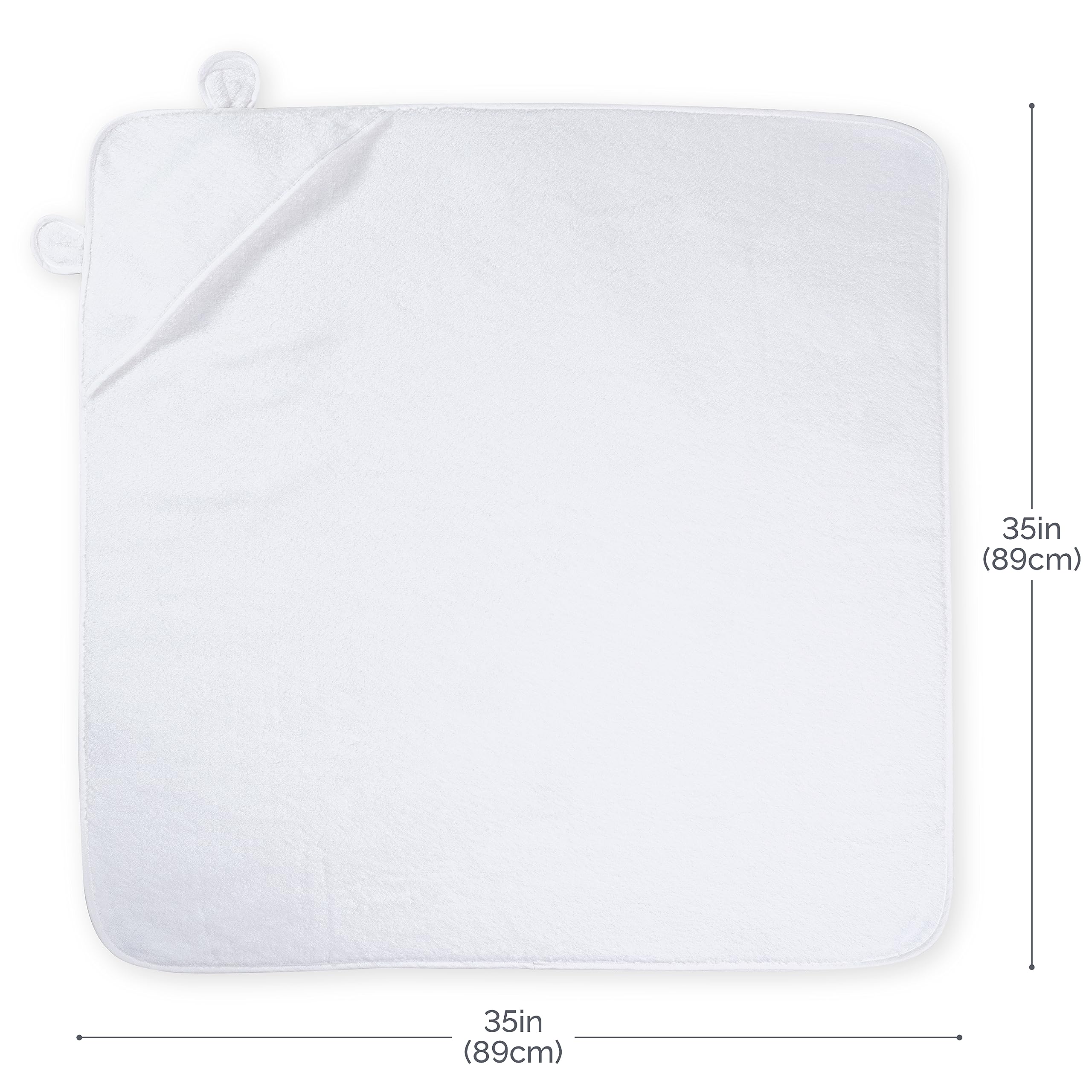 Natemia Premium Hooded Baby Bath Towels - 100% Turkish Organic Cotton, Award Winning Baby Towels with Hood, Soft on Sensitive Skin, Toddler Towel for Boys and Girls, Registry Search