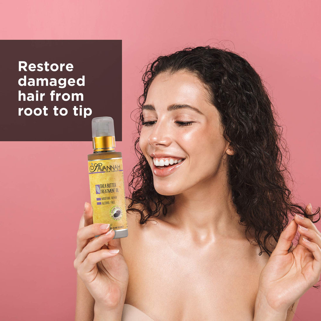 Savannah Hair Therapy - Moisture Repair - Shea Butter Treatment Oil 100ml/3.38oz