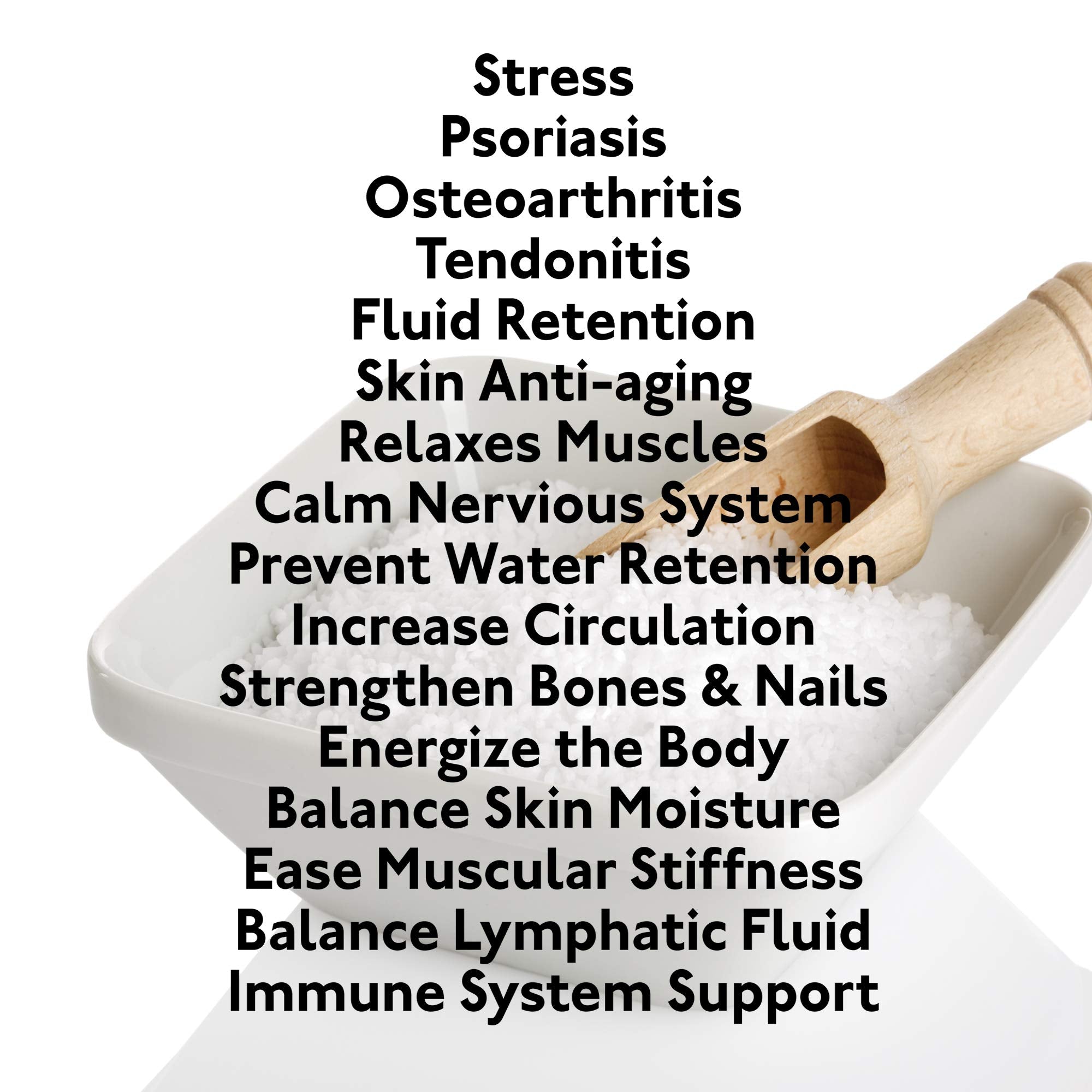 One With Nature 100% Pure Dead Sea Salt, 5Lb - Fine Bath Salts for Soaking, Body Exfoliator, Acne Treatment, 21 Essential Minerals, Fragrance-Free, for Men, Women, Children. Helps Skin Conditions