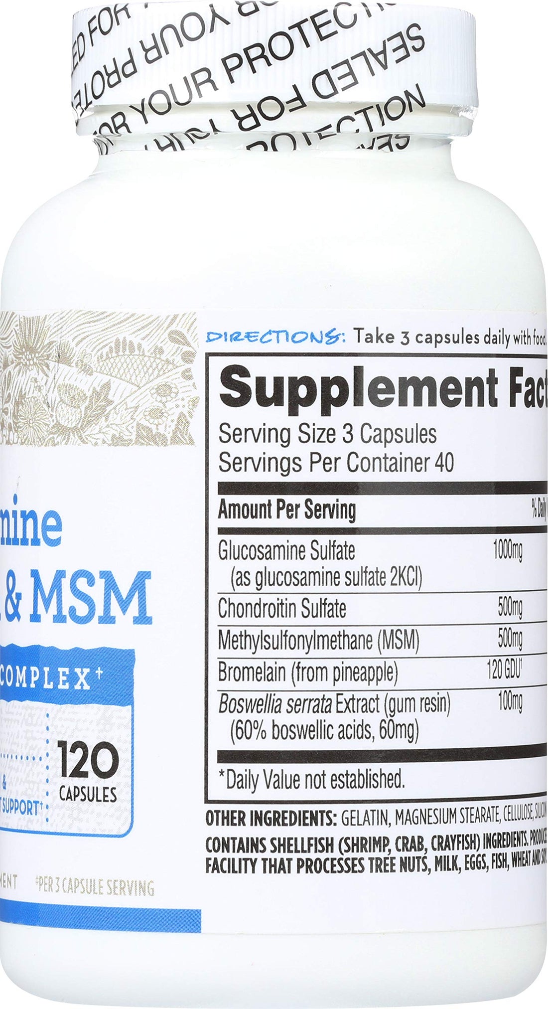 365 Everyday Value, Glucosamine Chondroitin & MSM, 120 ct