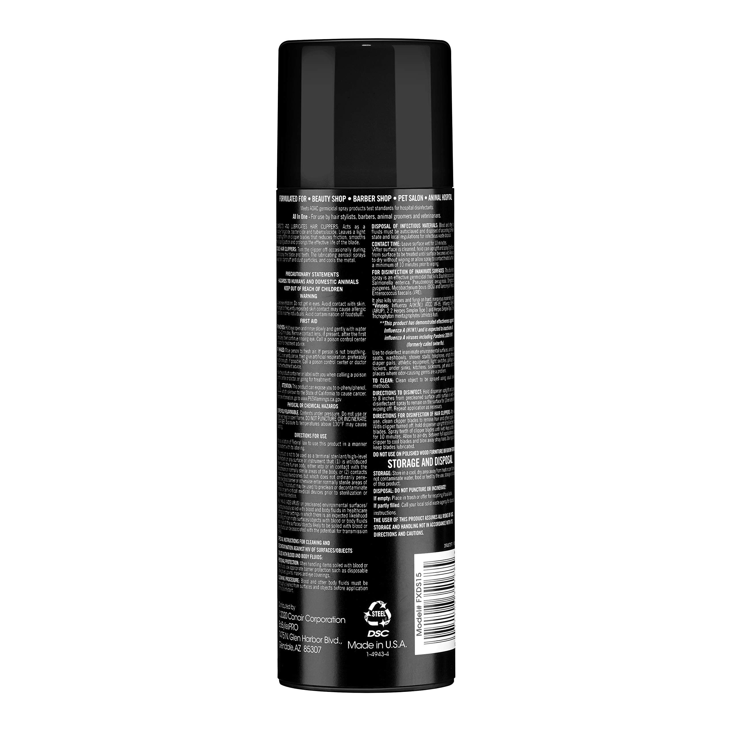 BaBylissPRO All In One Clipper Spray, 15.5 oz