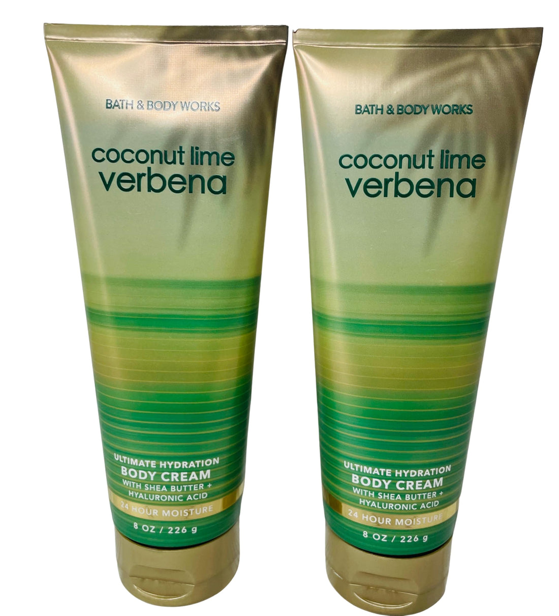 Bath & Body Works Coconut Lime Verbena Ultimate Hydration Body Cream 8 Ounces Pack of 2