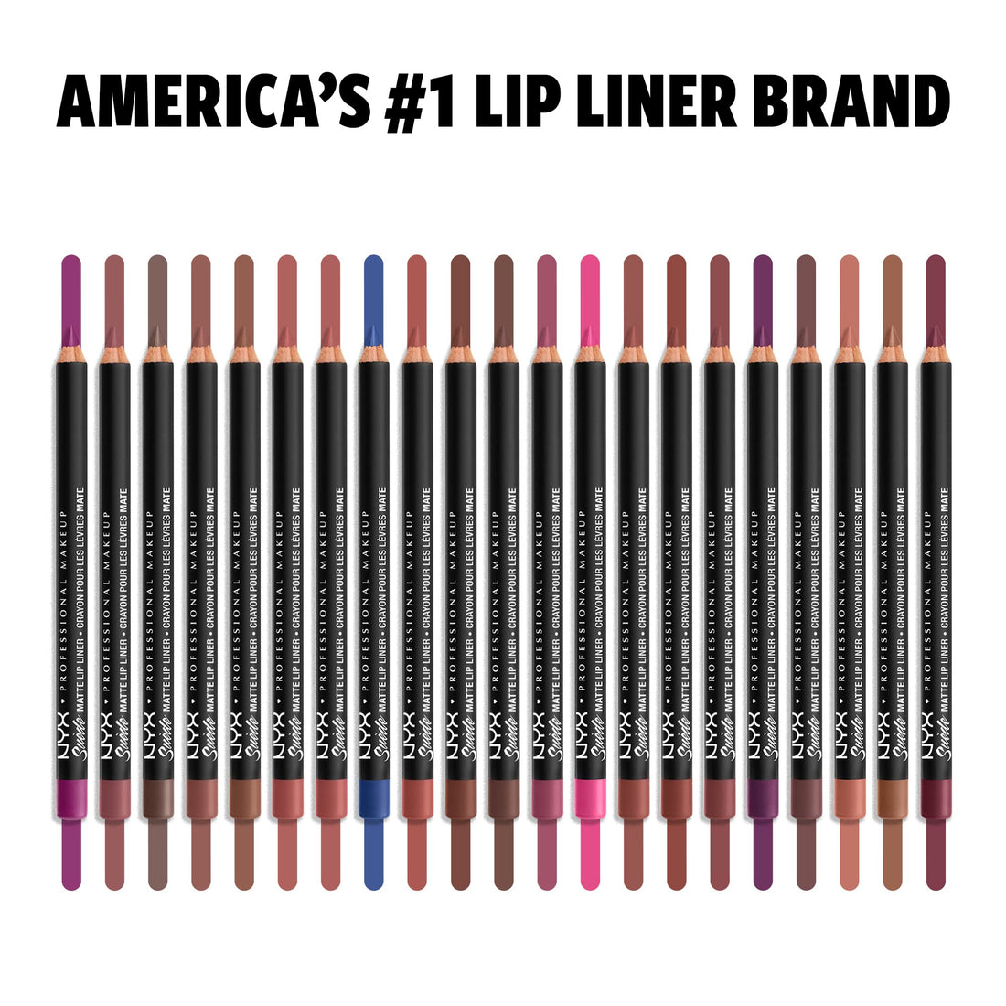 Nyx Professional Makeup Suede Matte Lip Liner, Jet Set, 1g