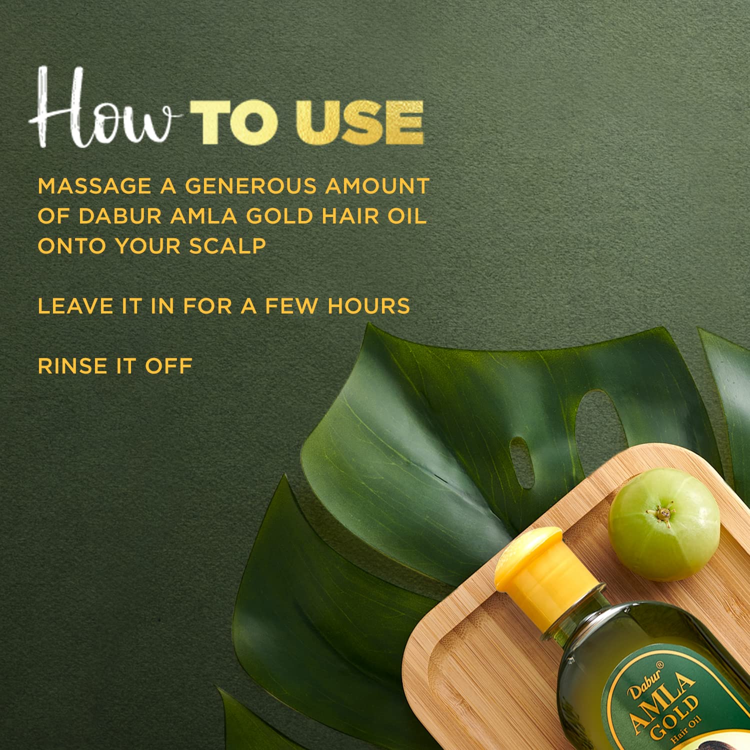 Dabur Amla Gold Hair Oil, 300 ml Bottle