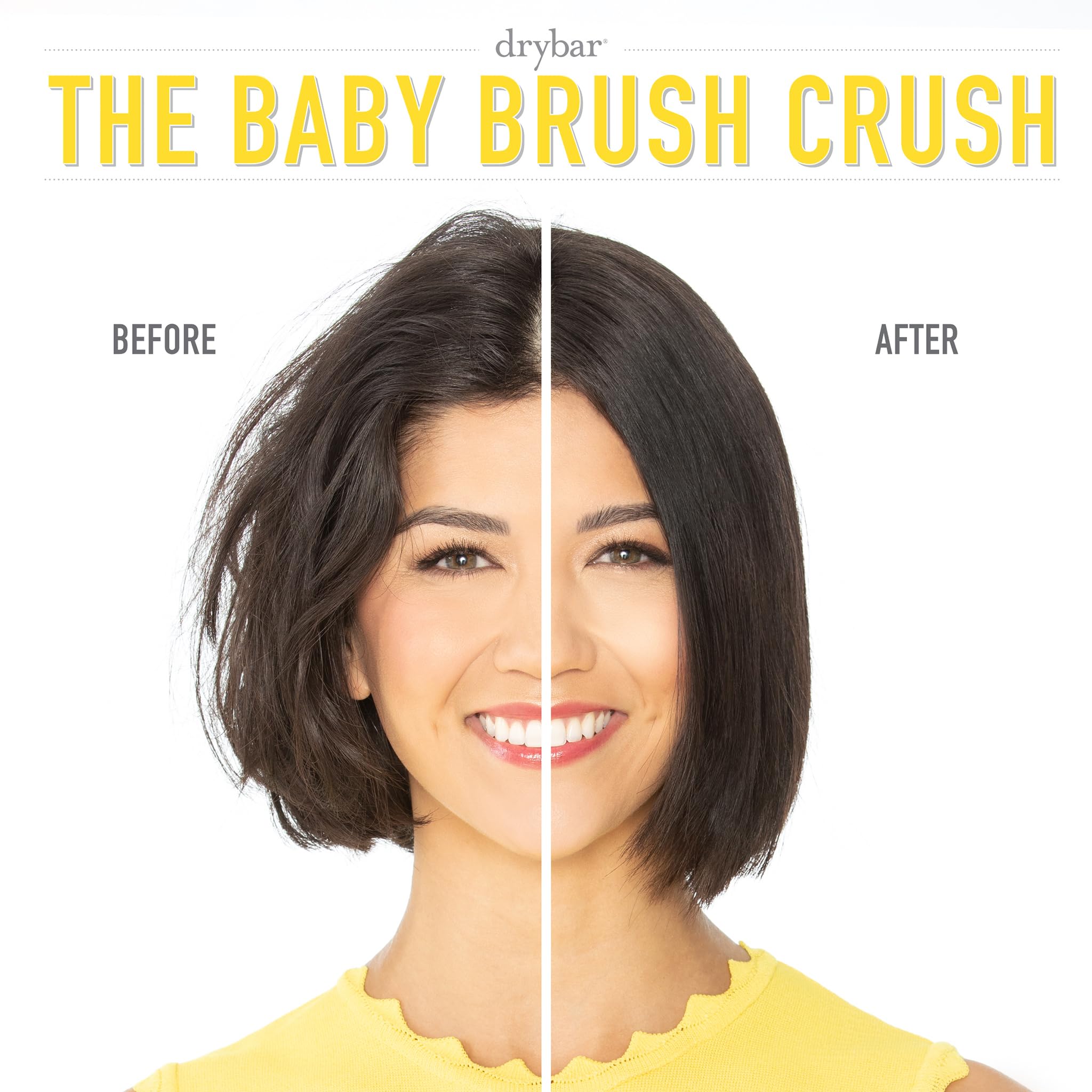 Drybar The Baby Brush Crush Mini Heated Travel Straightening Brush