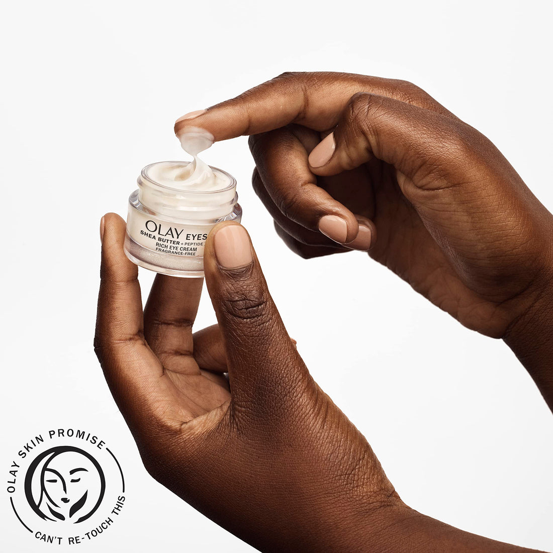 Olay Eyes Shea Butter+Peptide 24 Rich Eye Cream, Fragrance Free, 0.5 oz.