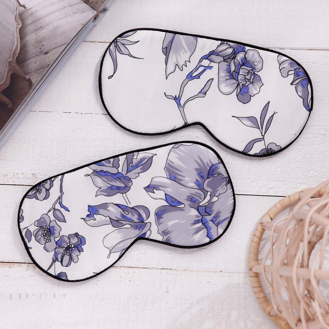 Maxfeel 100% Pure Silk Eye Mask Sleep Eye Mask Eye Cover Eyeshade Sleeping Eye Mask Printed Colors (#11) by Maxfeel