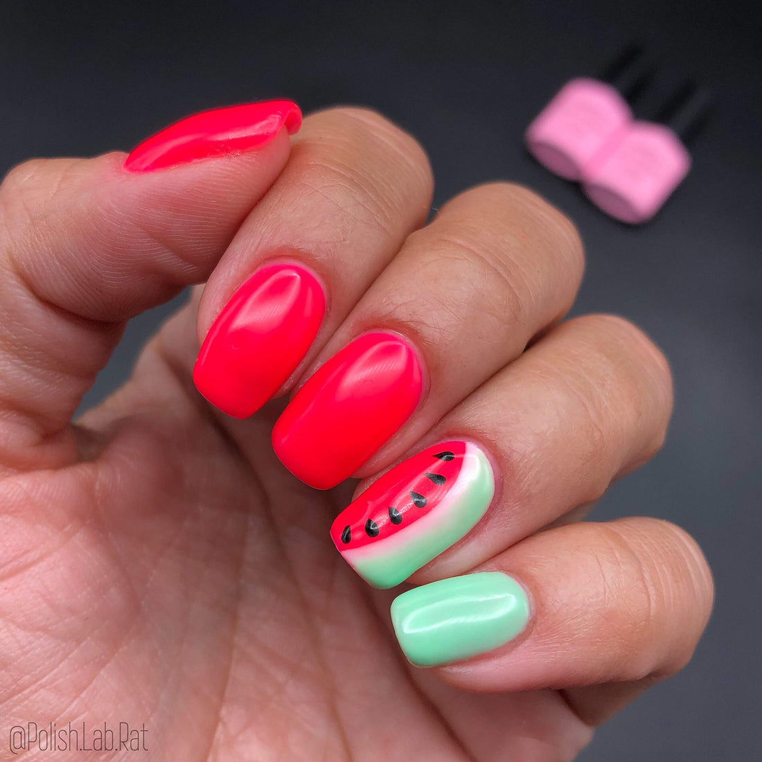 AIMEILI Shellac Soak Off UV LED Gel Nail Polish - Neon Shocking Pink (055) 10ml