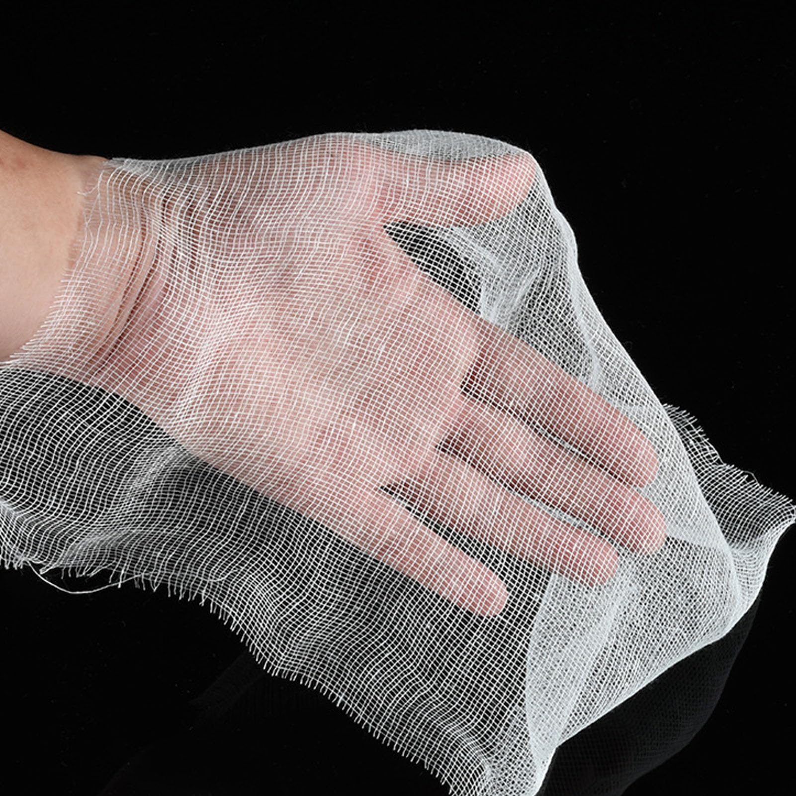 Face Gauze for High Frequency, Sheet Mask Cover 100 Sheets Disposable Facial Cotton Beauty Gauze Pre Cut Breathable Highly Absorbent Gauze Facial Mask