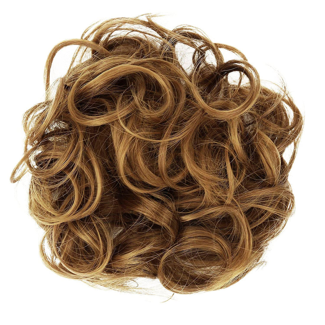 Light brown mix G16E_30T26 : PRETTYSHOP Hairpiece Hair Rubber Scrunchie Scrunchy Updos VOLUMINOUS Curly Messy Bun Light brown mix G16E_30T26