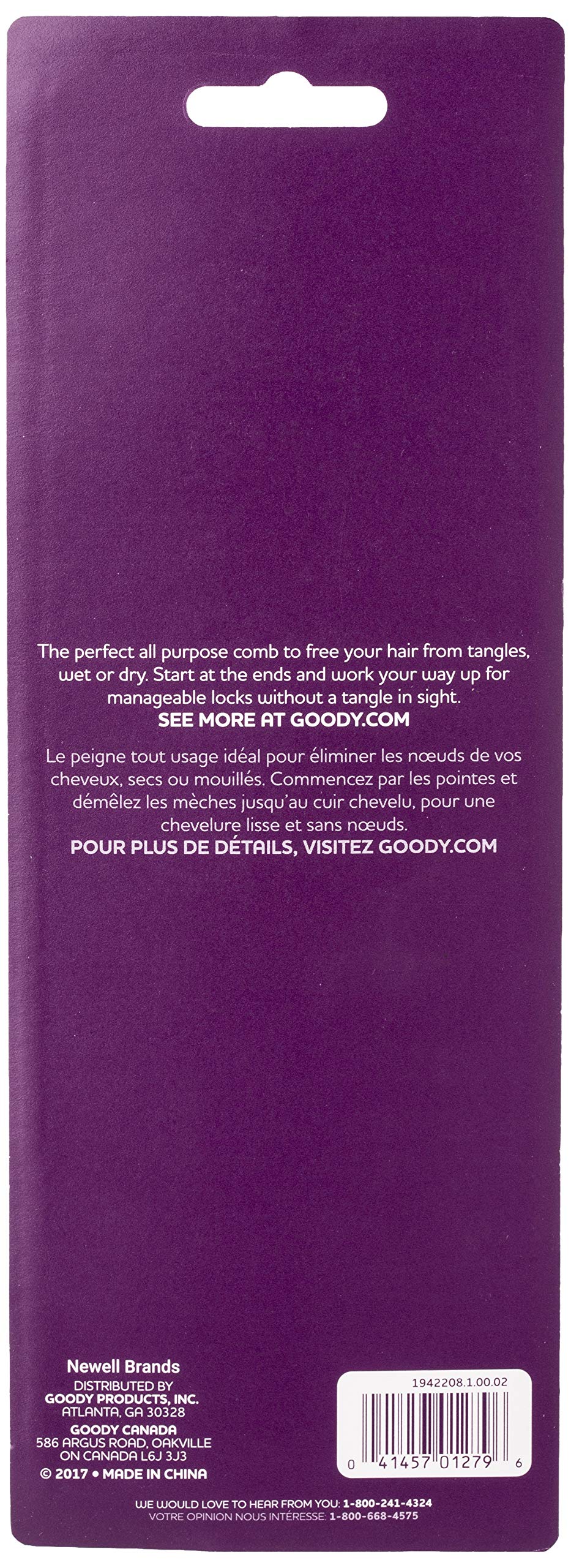 Goody Hair Products Family Set of 6 Combs