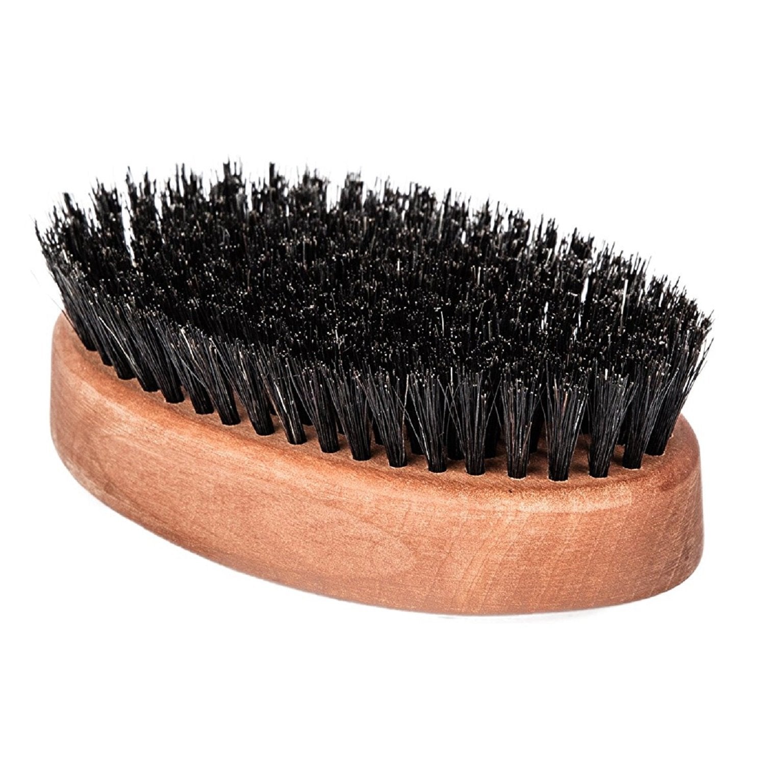 Fendrihan Genuine Boar Bristle and Pear Wood Military Hair Brush, Made in Germany MEDIUM-STIFF BRISTLE