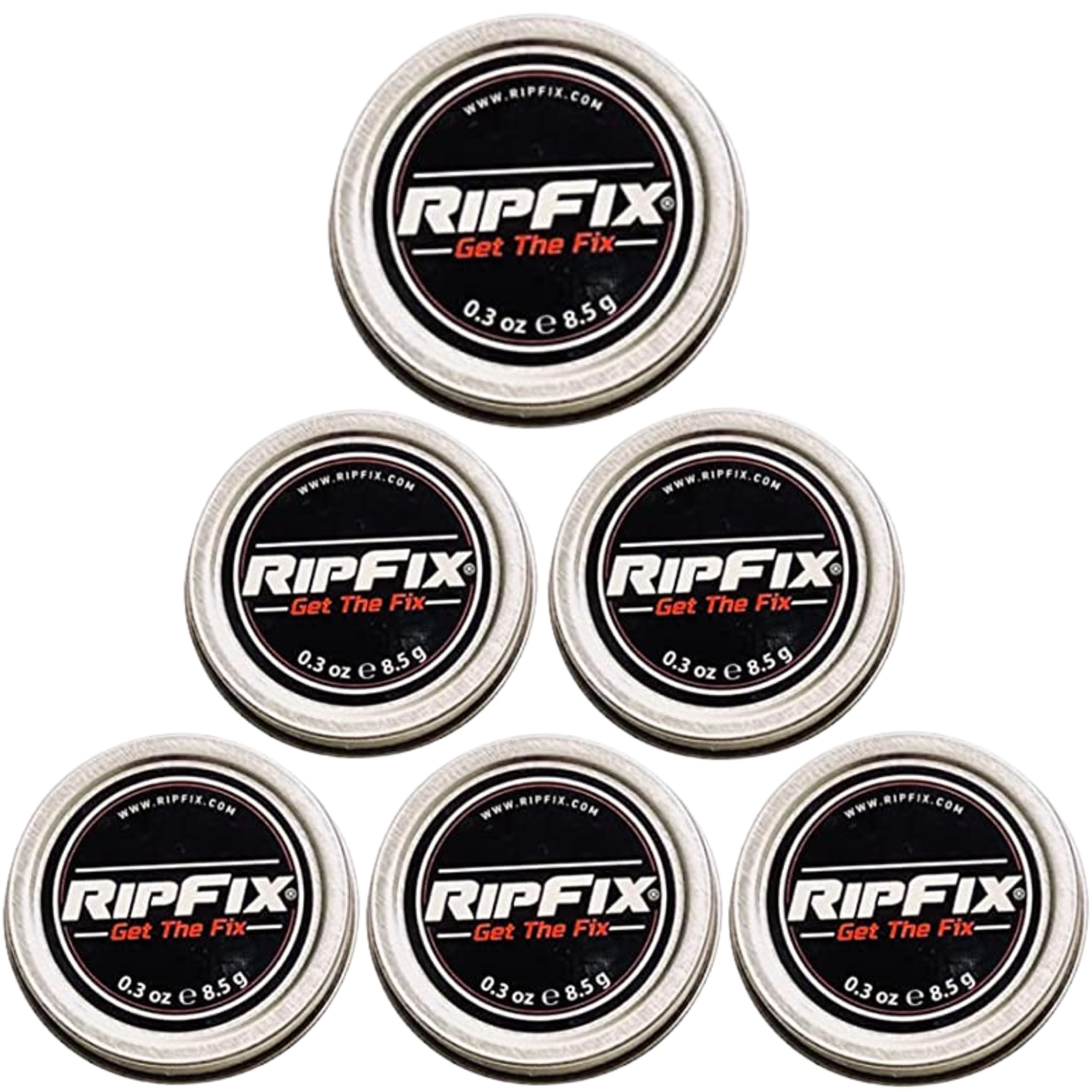 RipFix Hand Tear Repair - Rip Fix Stopper Balm for Gymnastics - Climbers Hand Balm - Wod Callus Hand Care - Climbing Hand Repair Balm Cream - Treatment for Cracked or Ripped Hands 0.3 oz - Pack of 6